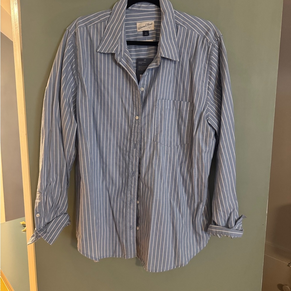 Blue Striped Men's Shirt